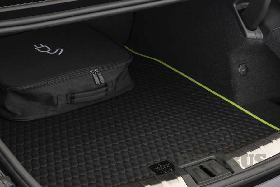 Кожаный стеганый коврик багажника