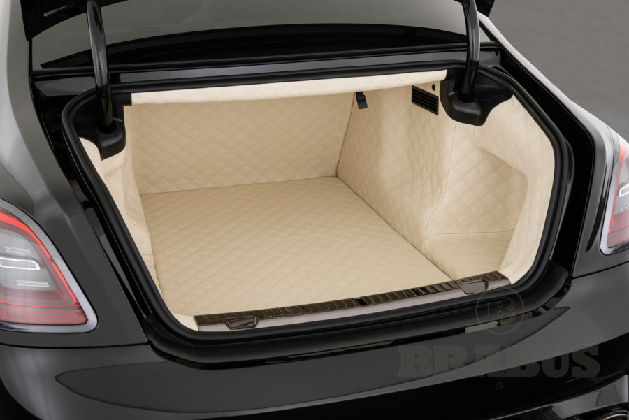 Кожаный стеганый коврик багажника