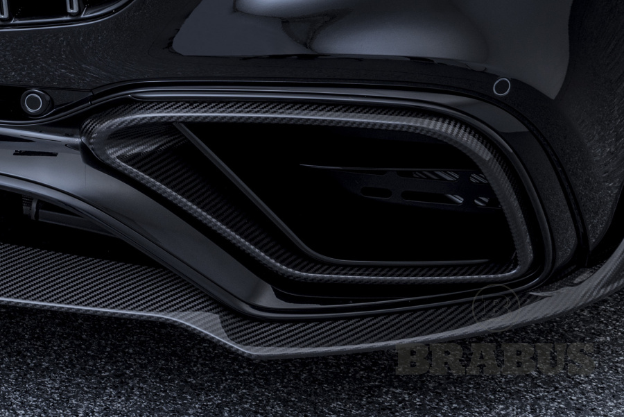 Вставки в передний бампер. Карбон (глянцевый)