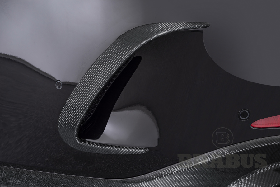 Накладки на задний бампер. Карбон (матовый)