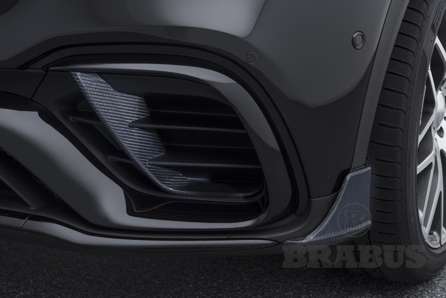 Вставки в передний бампер. Карбон (глянцевый)