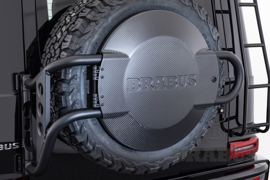 Держатель запасного колеса. Карбон (матовый)