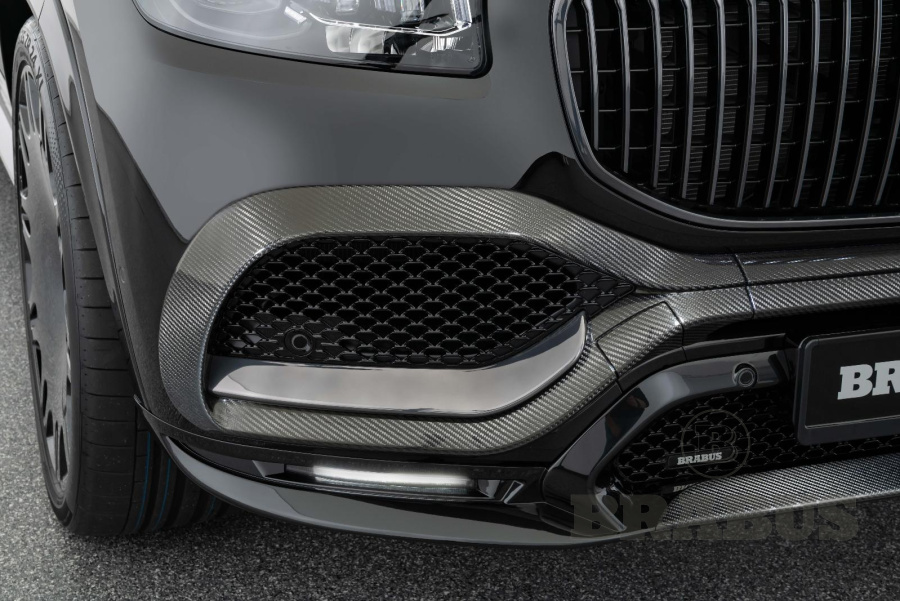 Накладки на передний бампер. Карбон (матовый)