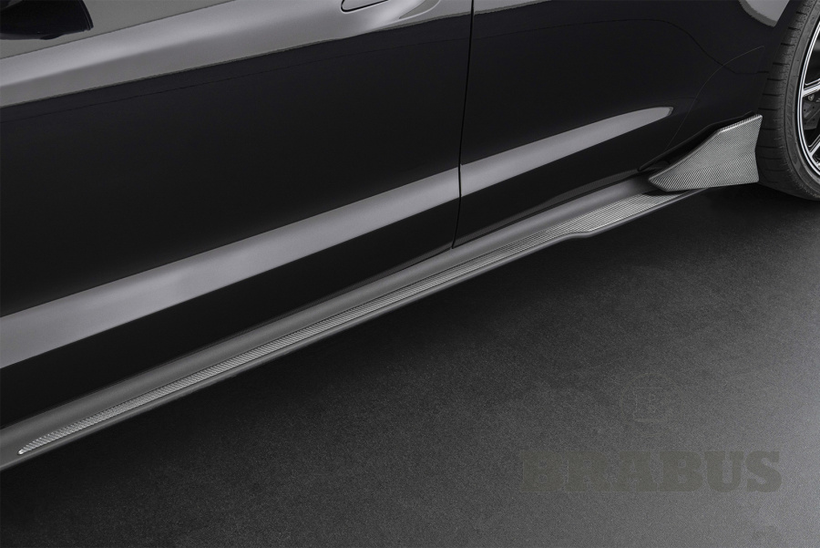 Навесные элементы боковых юбок из карбона (матовые)