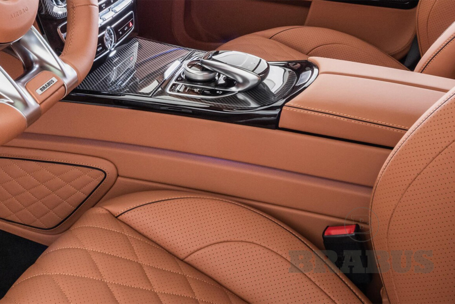 Центральная консоль в коже