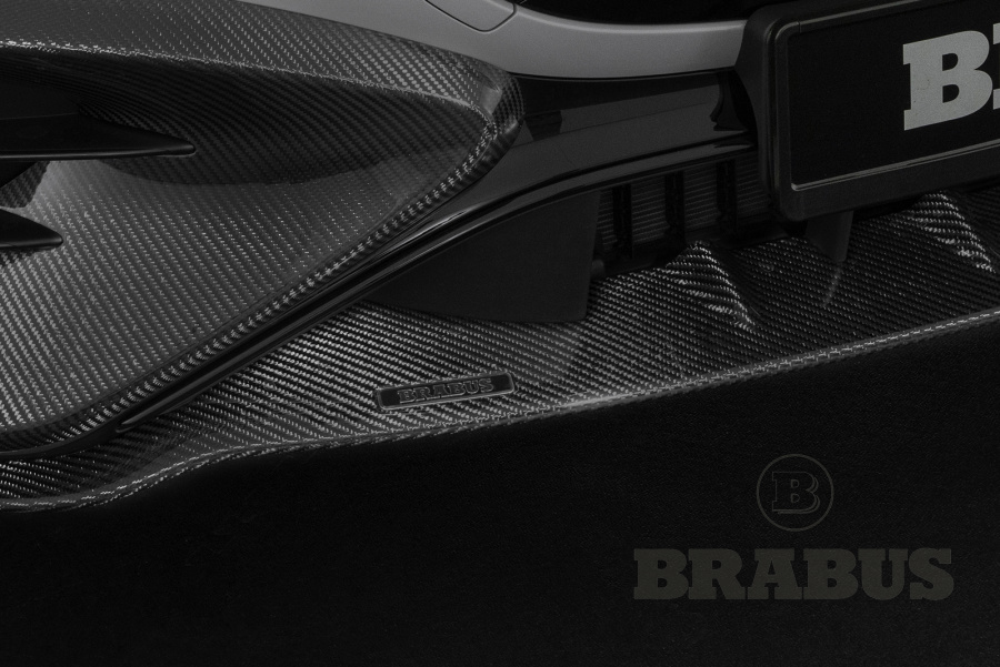 Передний спойлер карбон (матовый)